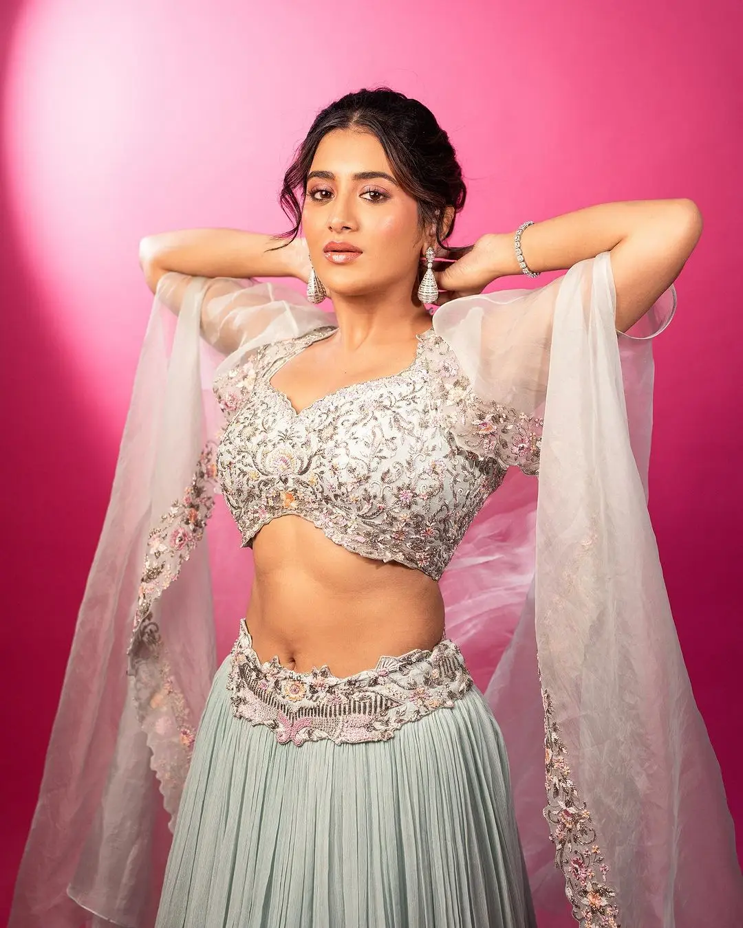 TOLLYWOOD ACTRESS RASHI SINGH IN LIGHT GREEN LEHENGA CHOLI